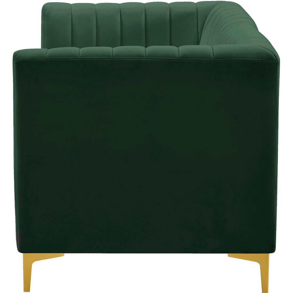 Alina Green Velvet Modular Sofa. Picture 7