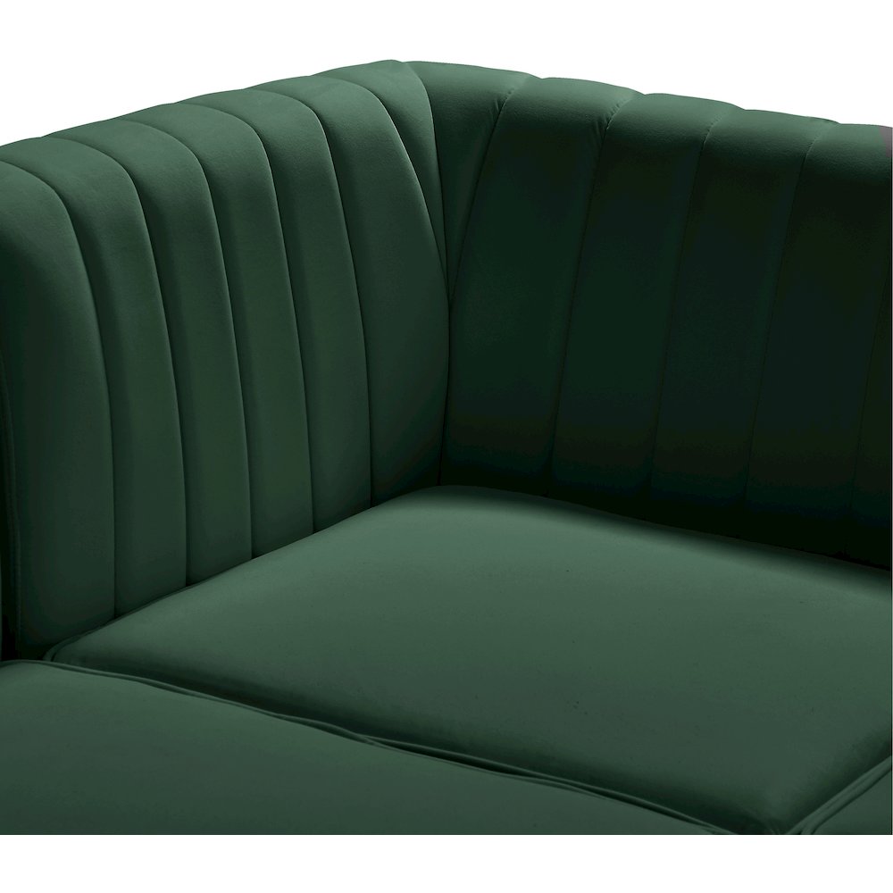 Alina Green Velvet Modular Sectional. Picture 6