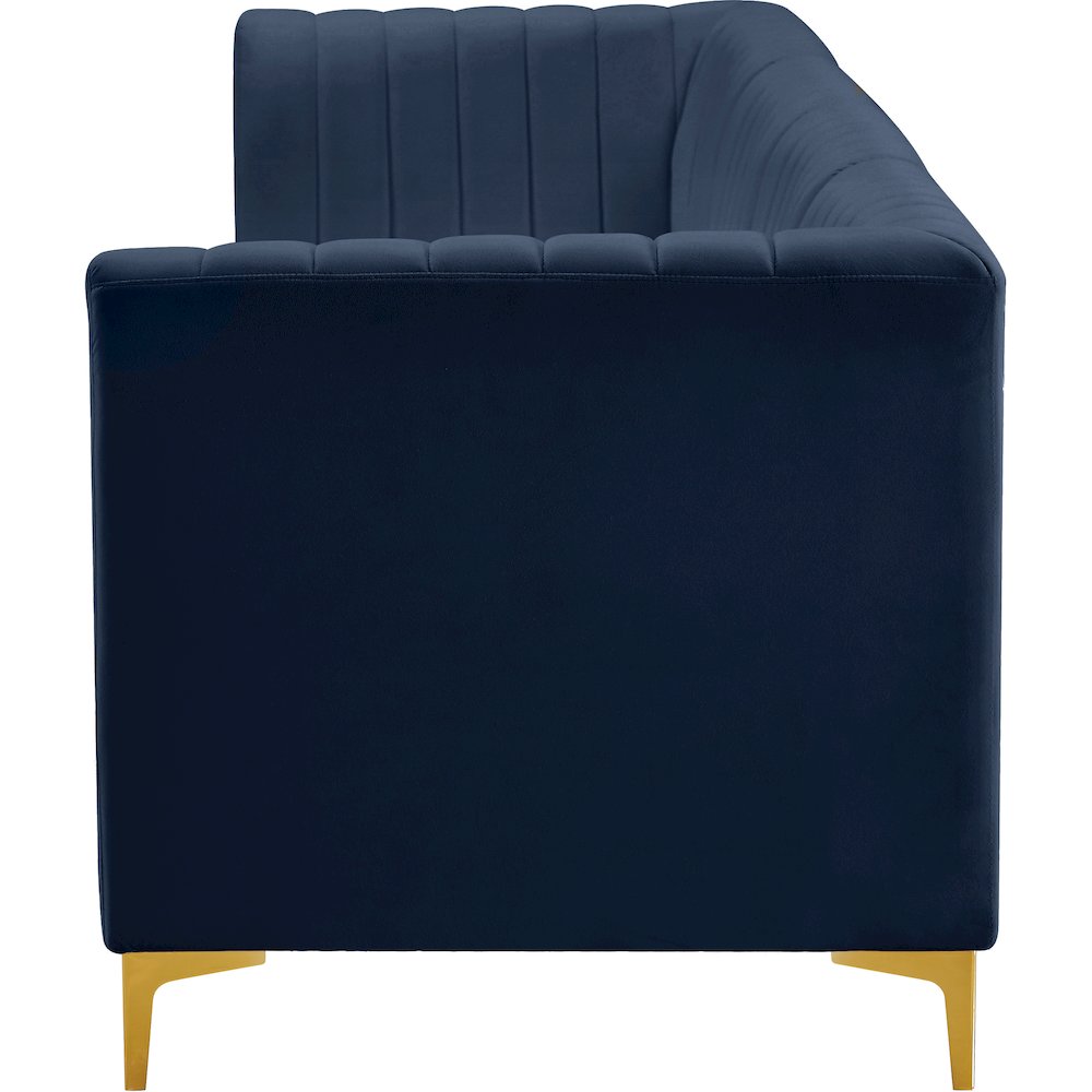 Alina Navy Velvet Modular Sofa. Picture 7