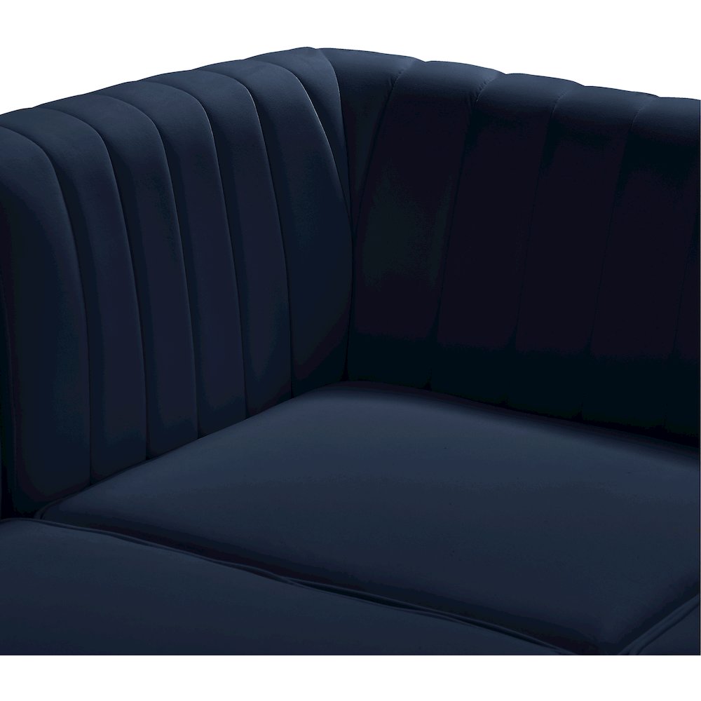 Alina Navy Velvet Modular Sofa. Picture 10
