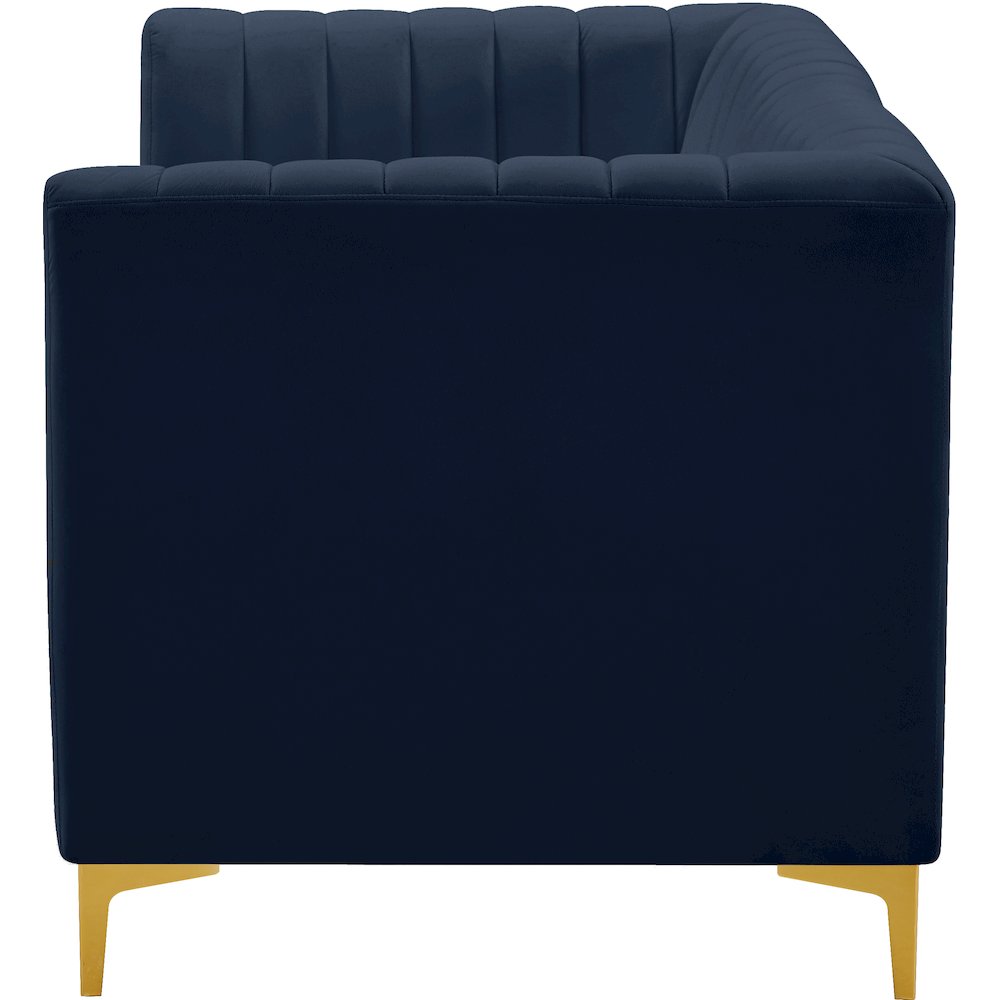 Alina Navy Velvet Modular Sofa. Picture 7