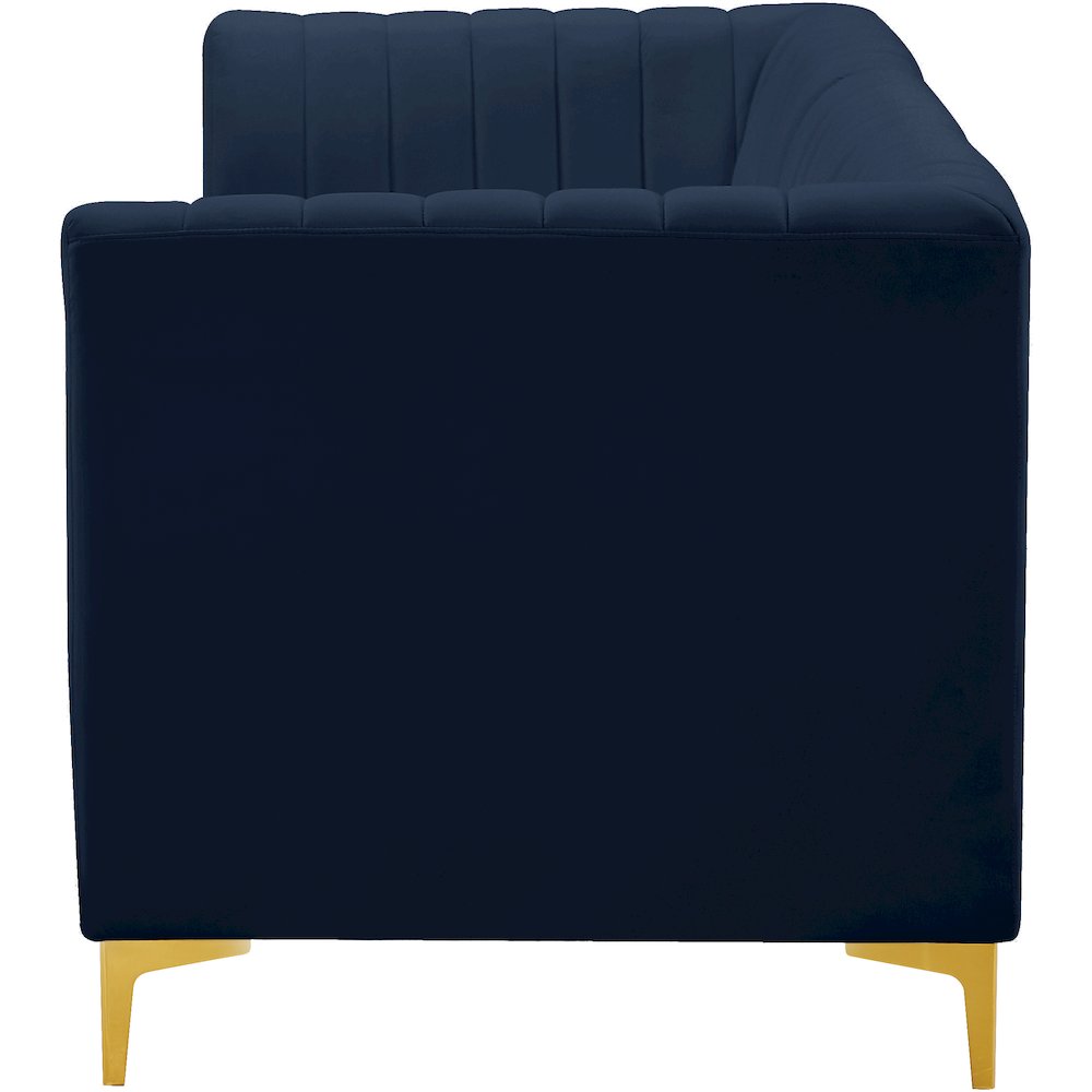 Alina Navy Velvet Modular Sofa. Picture 7