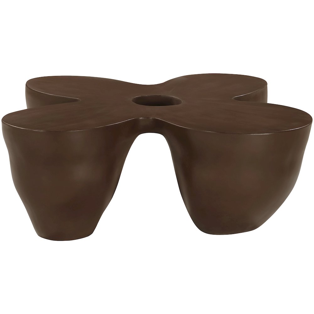 Fiore Brown Concrete Indoor/Outdoor Coffee Table. Picture 2