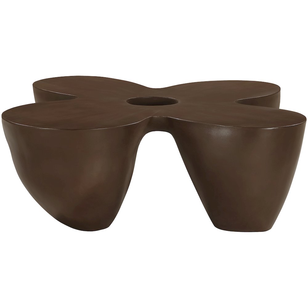 Fiore Brown Concrete Indoor/Outdoor Coffee Table. Picture 3