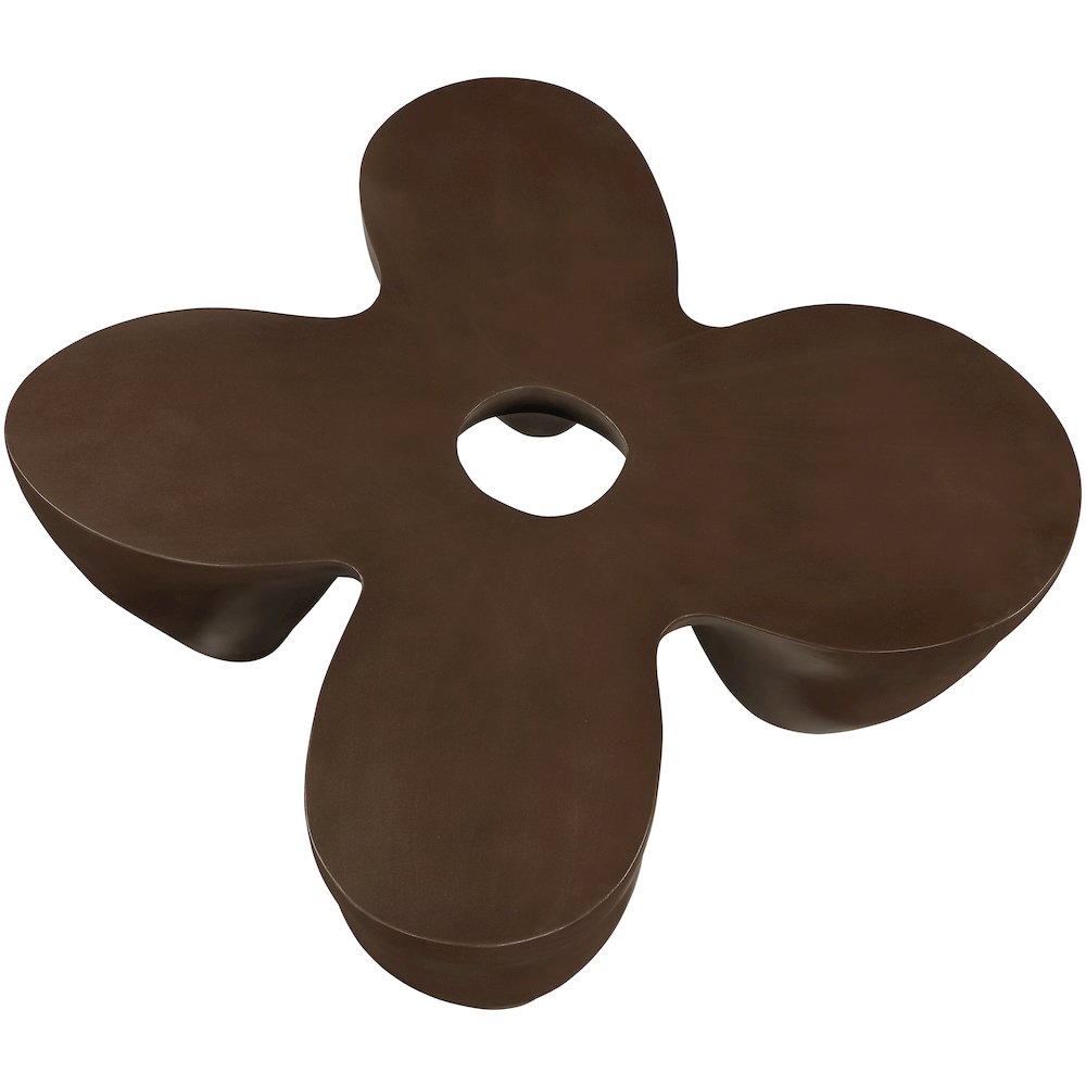 Fiore Brown Concrete Indoor/Outdoor Coffee Table. Picture 4