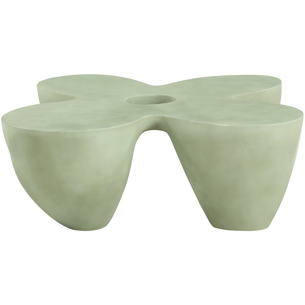 Fiore Green Concrete Indoor/Outdoor Coffee Table. Picture 3