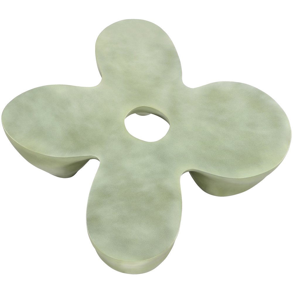 Fiore Green Concrete Indoor/Outdoor Coffee Table. Picture 4
