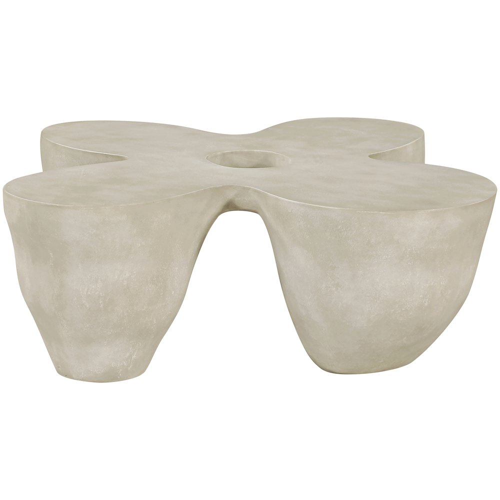 Fiore Beige Concrete Indoor/Outdoor Coffee Table. Picture 2