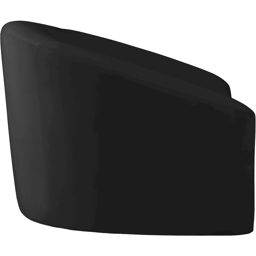 Riley Black Velvet Chair. Picture 3