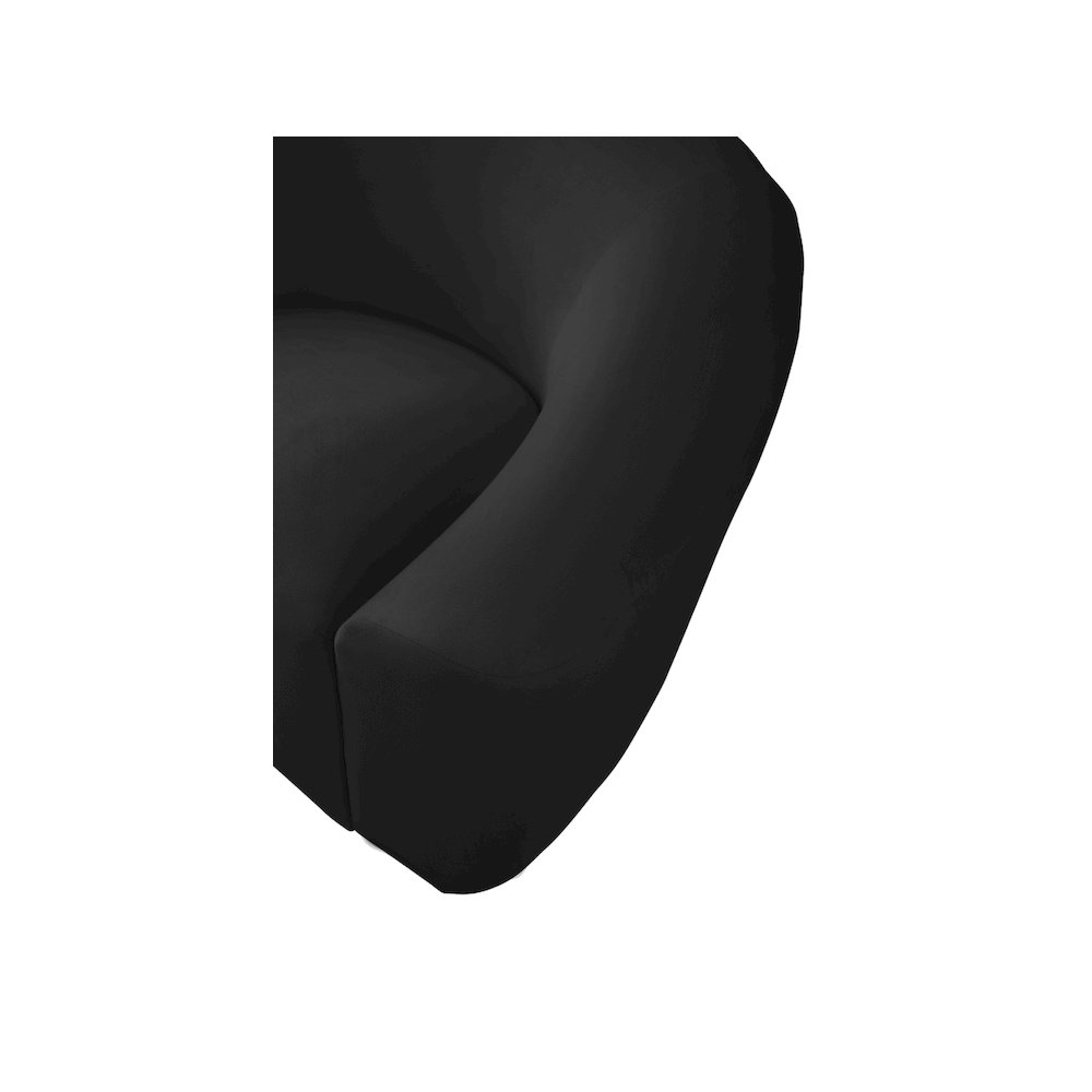 Riley Black Velvet Chair. Picture 5