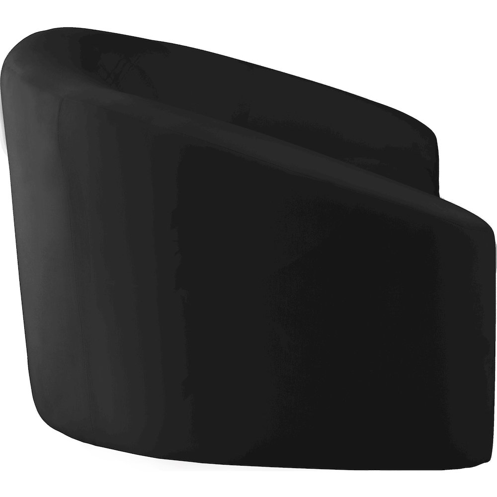 Riley Black Velvet Sofa. Picture 3