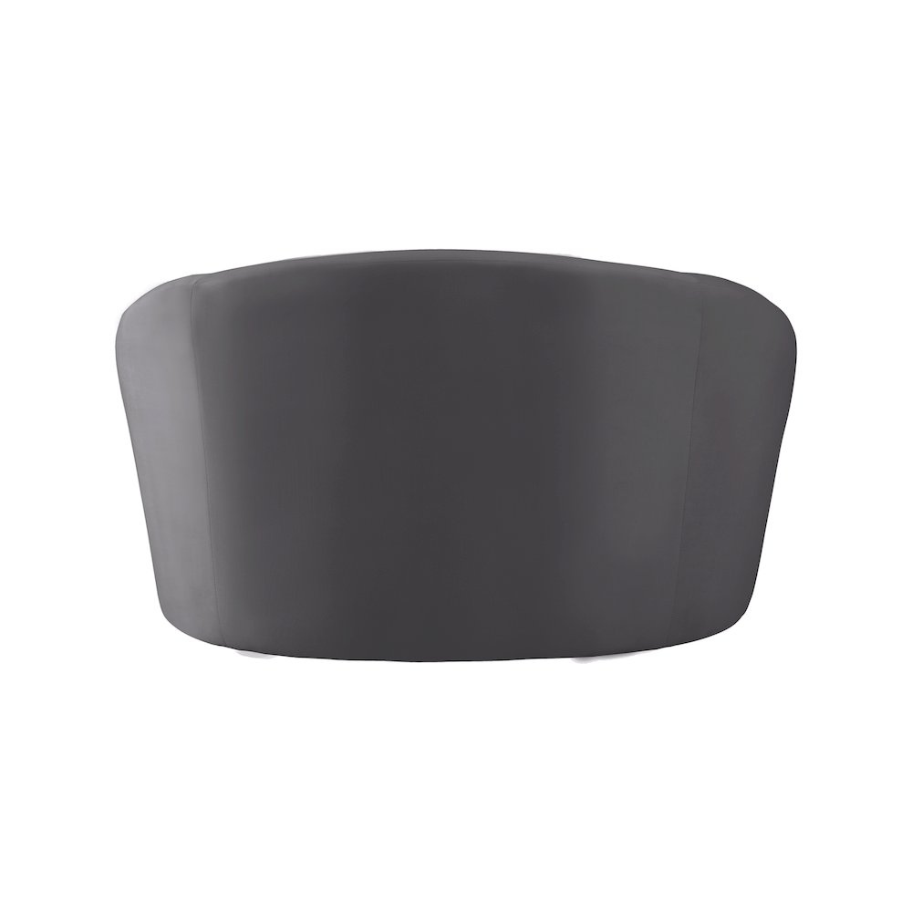 Riley Grey Velvet Chair. Picture 2