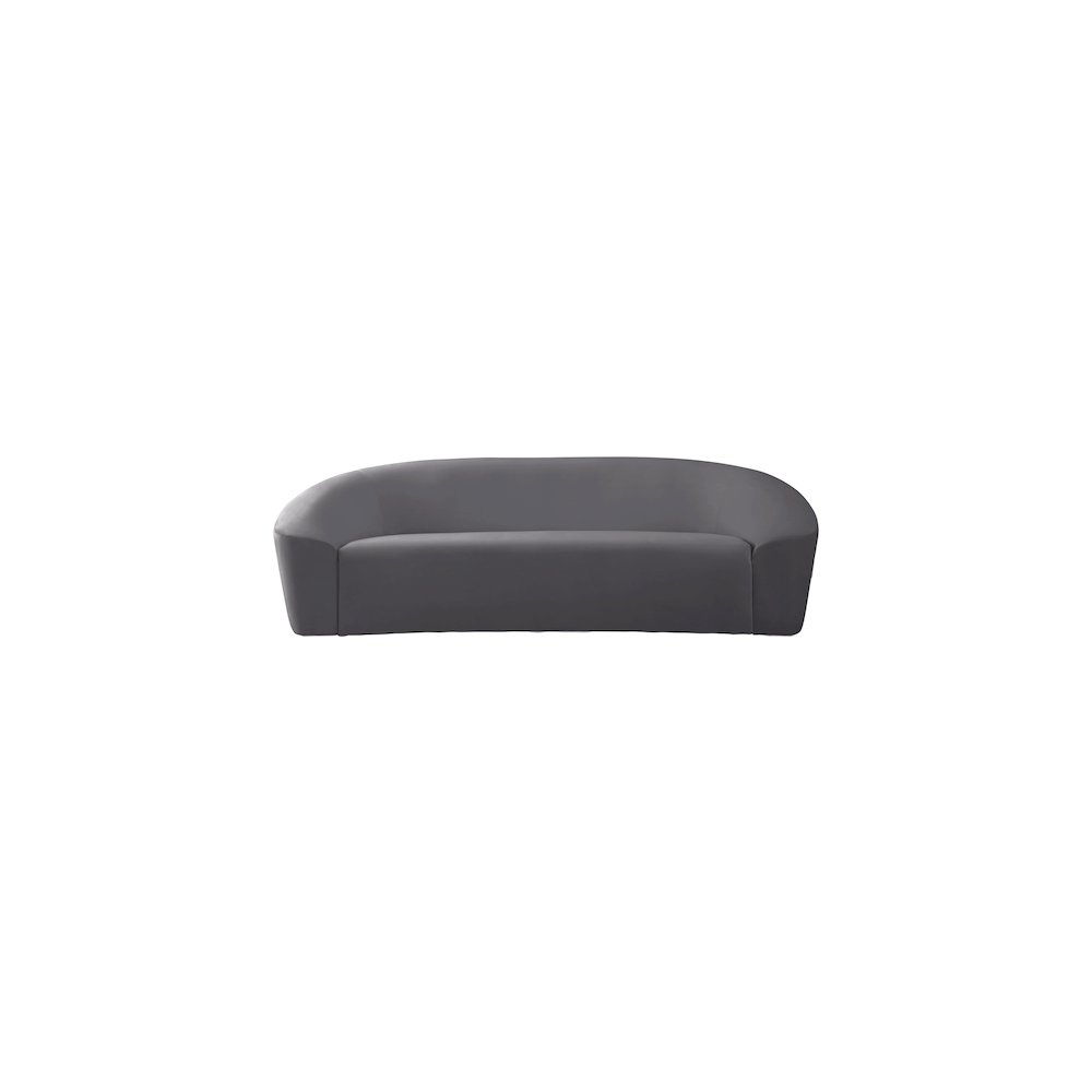 Riley Grey Velvet Sofa. Picture 4