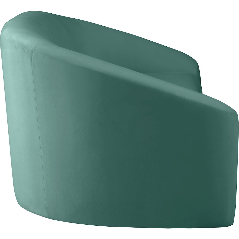 Riley Mint Velvet Loveseat. Picture 3
