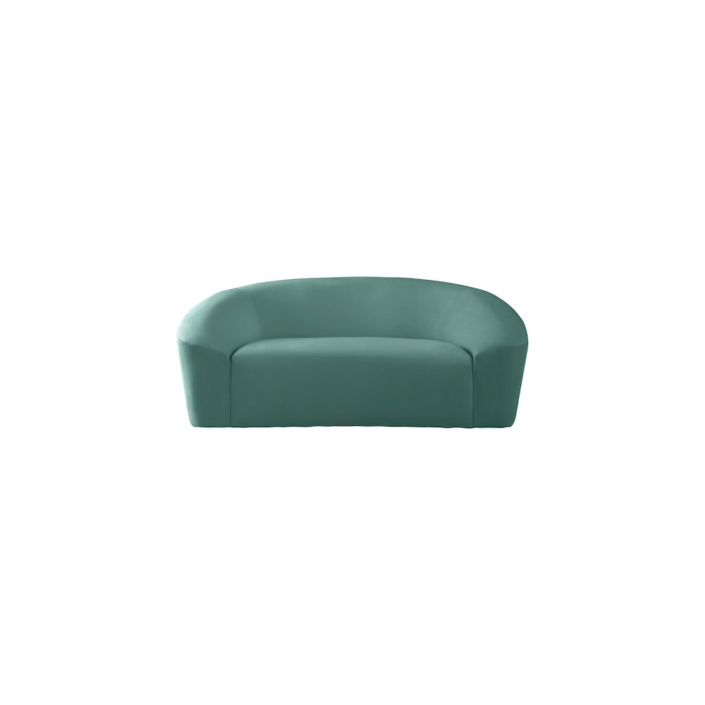 Riley Mint Velvet Loveseat. Picture 4