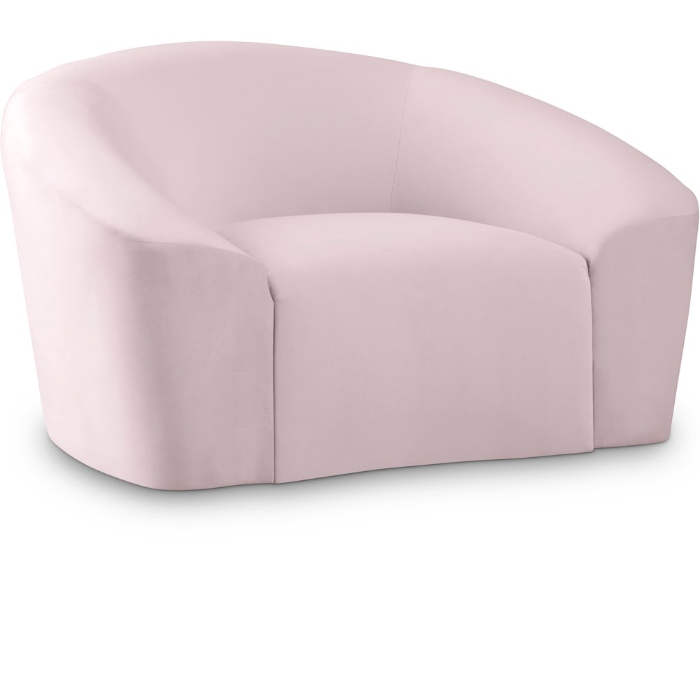 Riley Pink Velvet Chair. Picture 1