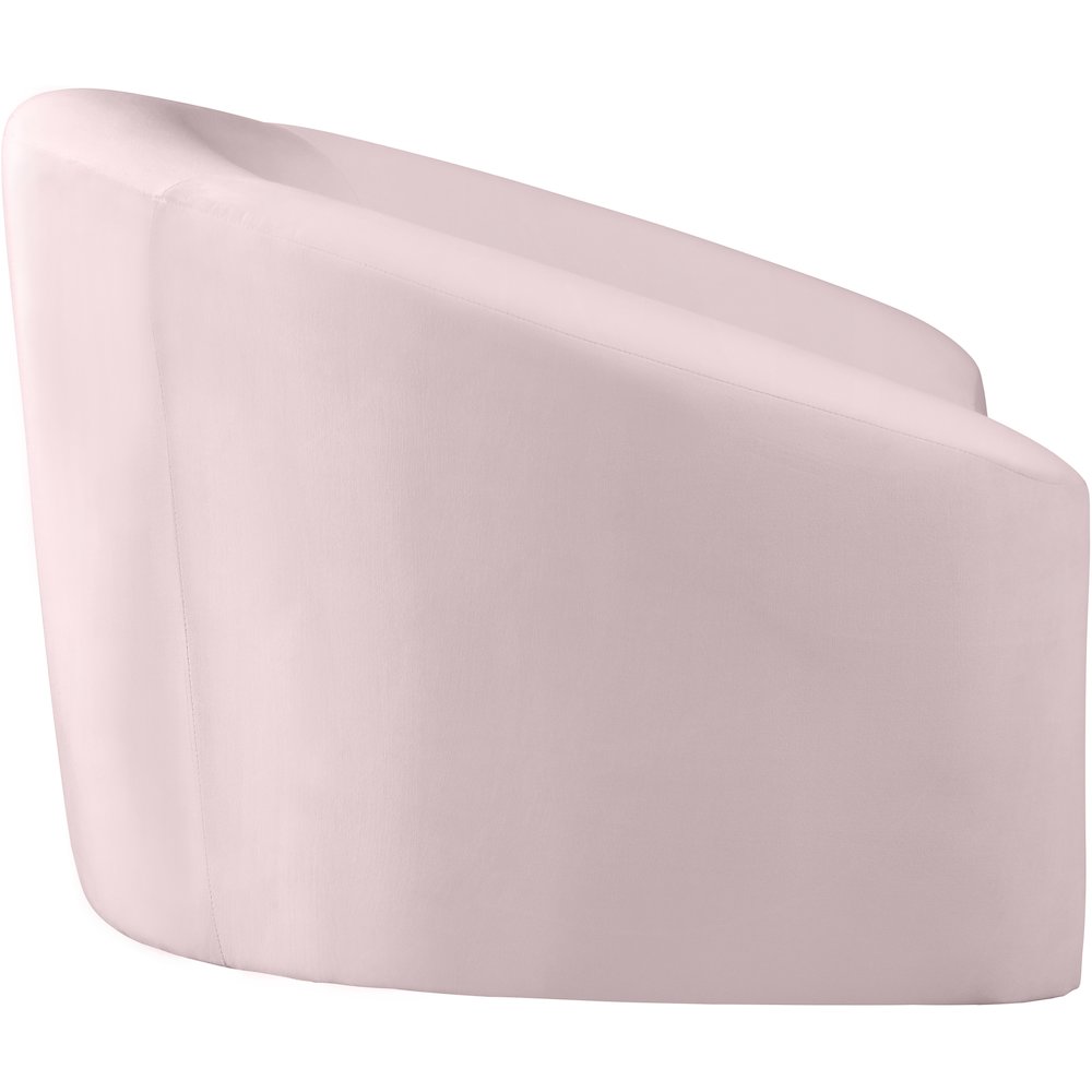 Riley Pink Velvet Chair. Picture 3