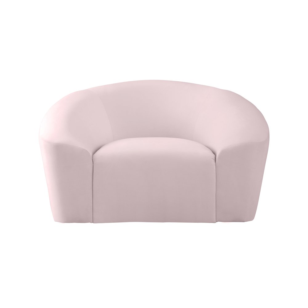 Riley Pink Velvet Chair. Picture 4