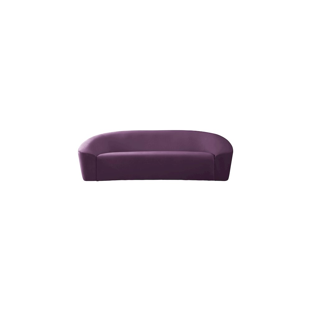 Riley Purple Velvet Sofa. Picture 4