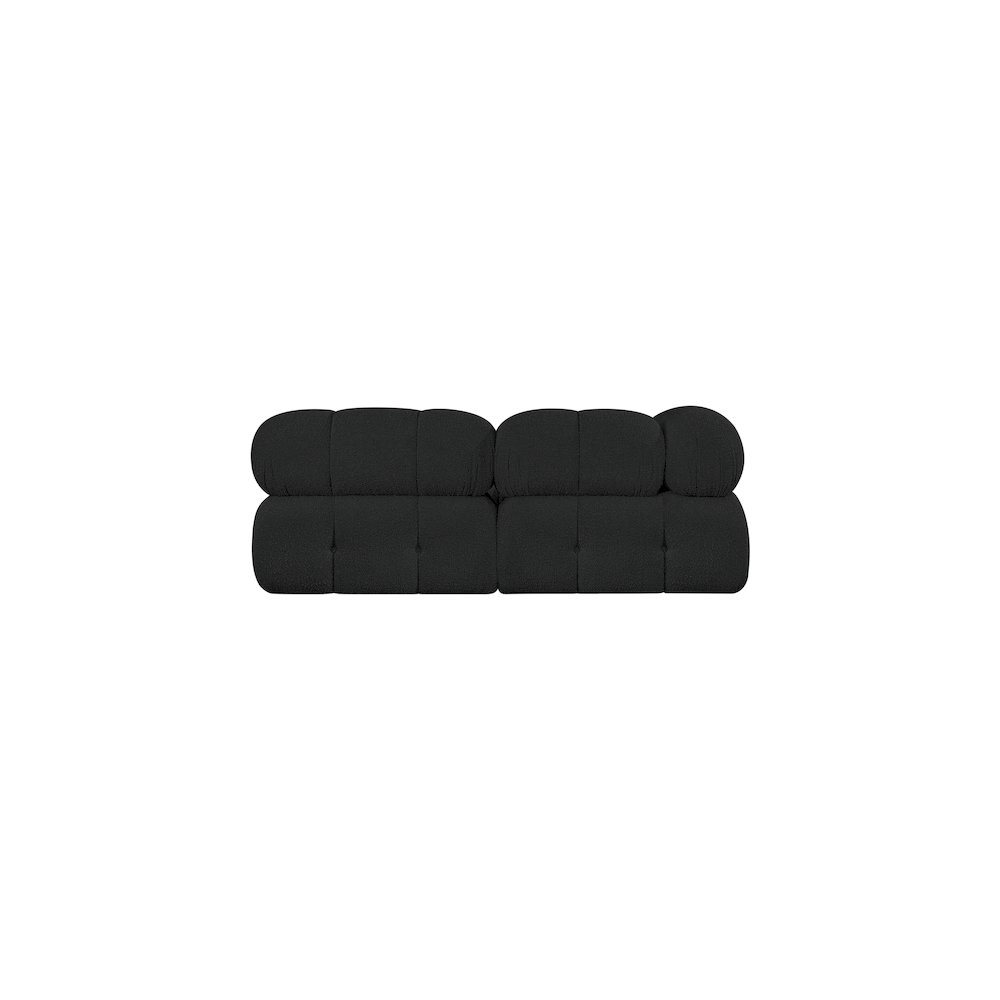 Ames Black Boucle Fabric Modular Sofa. Picture 2