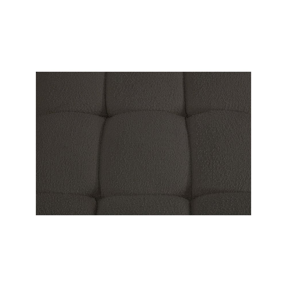 Ames Brown Boucle Fabric Armless. Picture 9