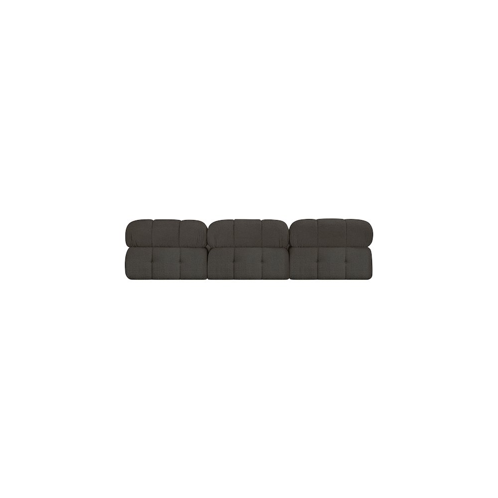 Ames Brown Boucle Fabric Modular Sofa. Picture 2