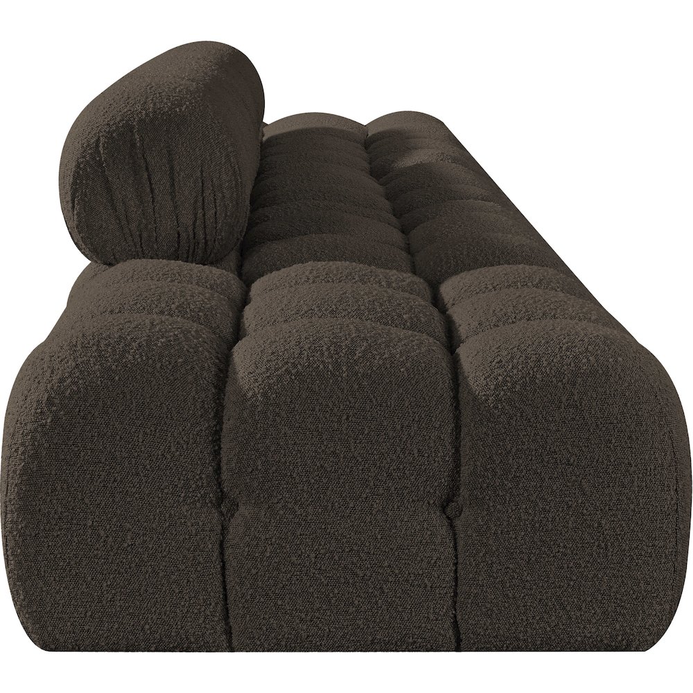 Ames 170" Brown Boucle Fabric Upholstered 5pc. Modular Sofa. Picture 3
