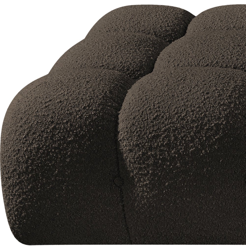 Ames 170" Brown Boucle Fabric Upholstered 5pc. Modular Sofa. Picture 6