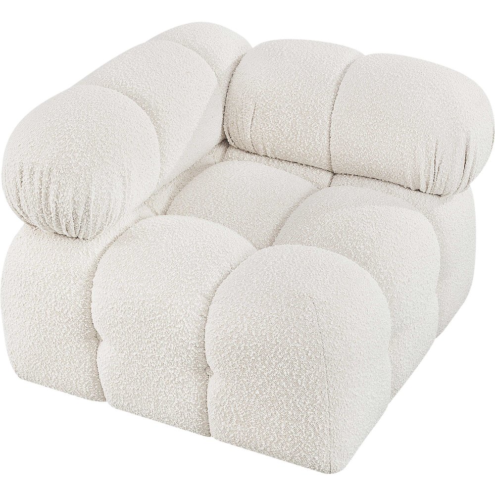 Ames Cream Boucle Fabric Corner. Picture 4