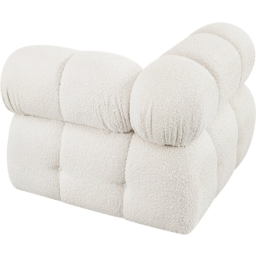 Ames Cream Boucle Fabric Corner. Picture 5