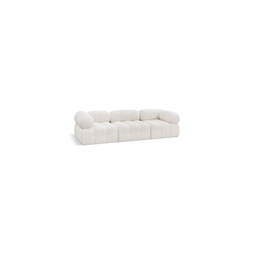 Ames Cream Boucle Fabric Modular Sofa. Picture 1