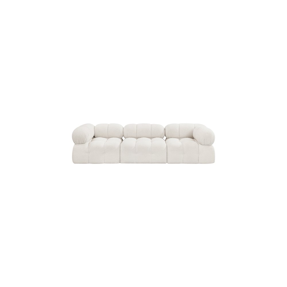 Ames Cream Boucle Fabric Modular Sofa. Picture 3
