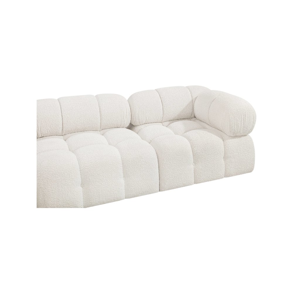 Ames Cream Boucle Fabric Modular Sofa. Picture 7