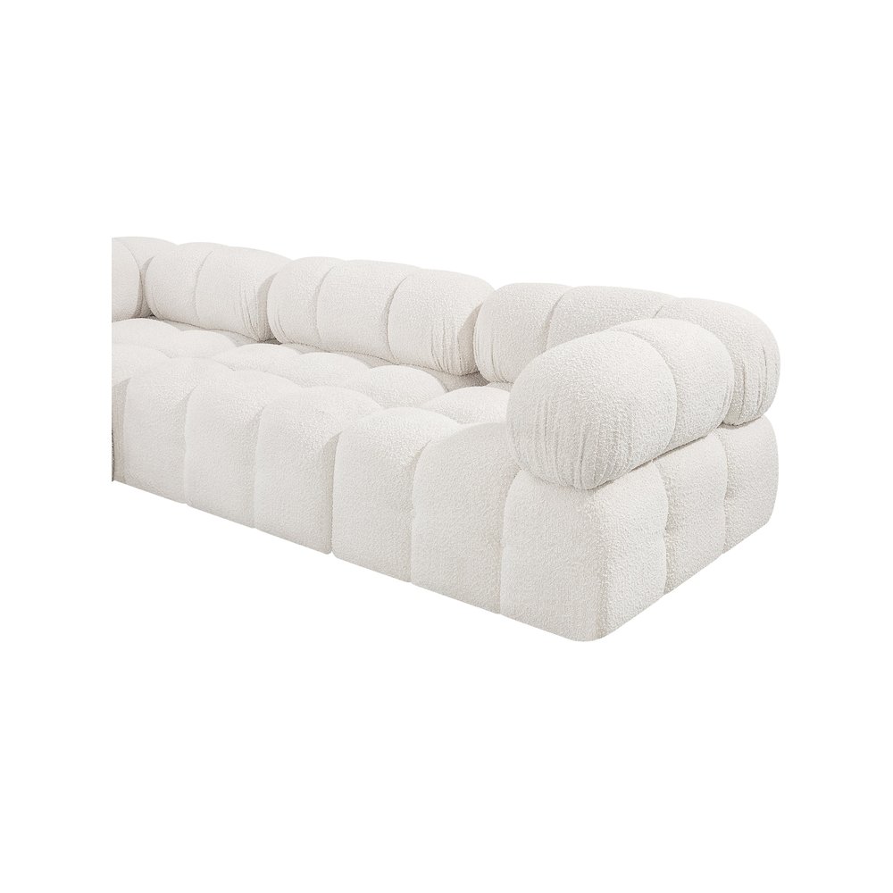 Ames Cream Boucle Fabric Modular Sofa. Picture 8