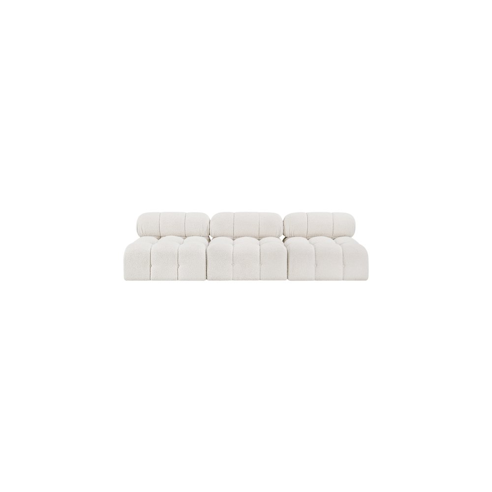 Ames Cream Boucle Fabric Modular Sofa. Picture 3