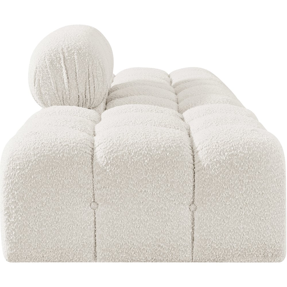 Ames 102" Cream Boucle Fabric Upholstered 3pc. Modular Sofa. Picture 3