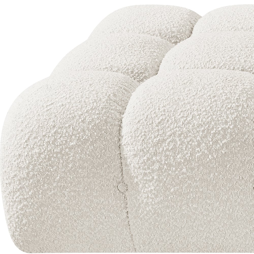 Ames 102" Cream Boucle Fabric Upholstered 3pc. Modular Sofa. Picture 6