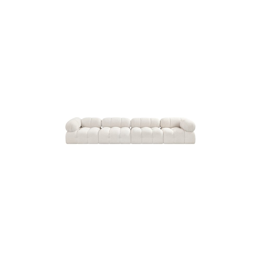 Ames Cream Boucle Fabric Modular Sofa. Picture 3