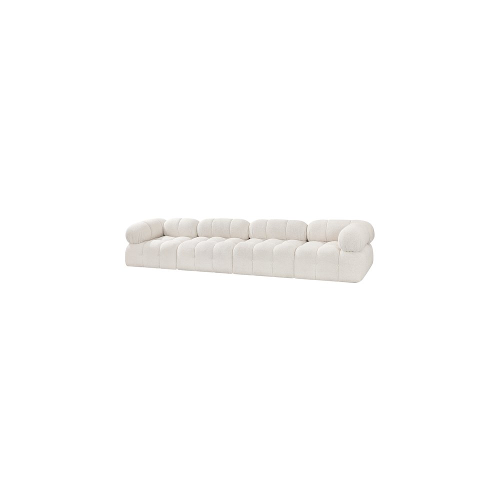 Ames Cream Boucle Fabric Modular Sofa. Picture 5