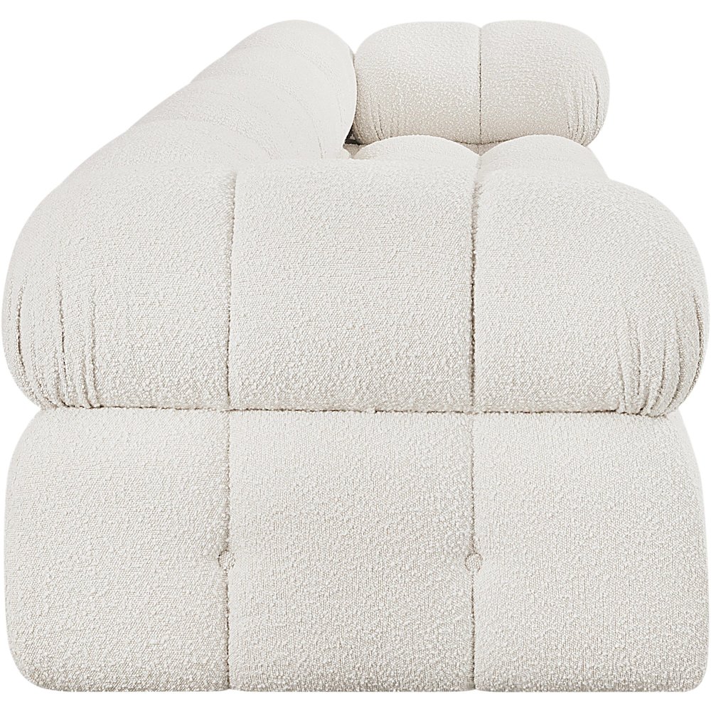 Ames Cream Boucle Fabric Modular Sofa. Picture 6