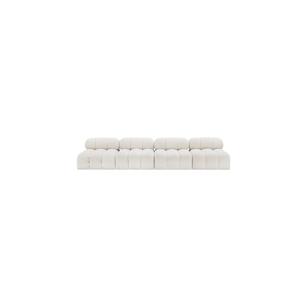 Ames Cream Boucle Fabric Modular Sofa. Picture 3
