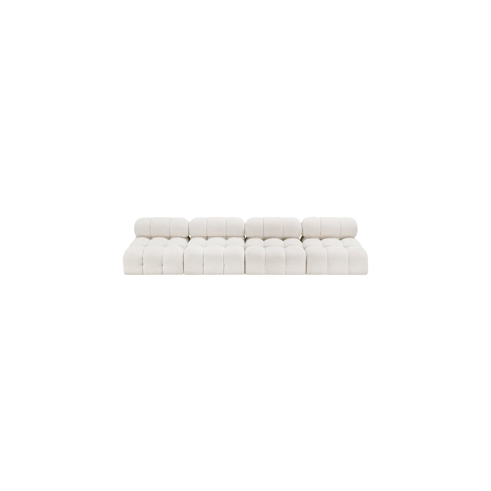 Ames Cream Boucle Fabric Modular Sofa. Picture 4