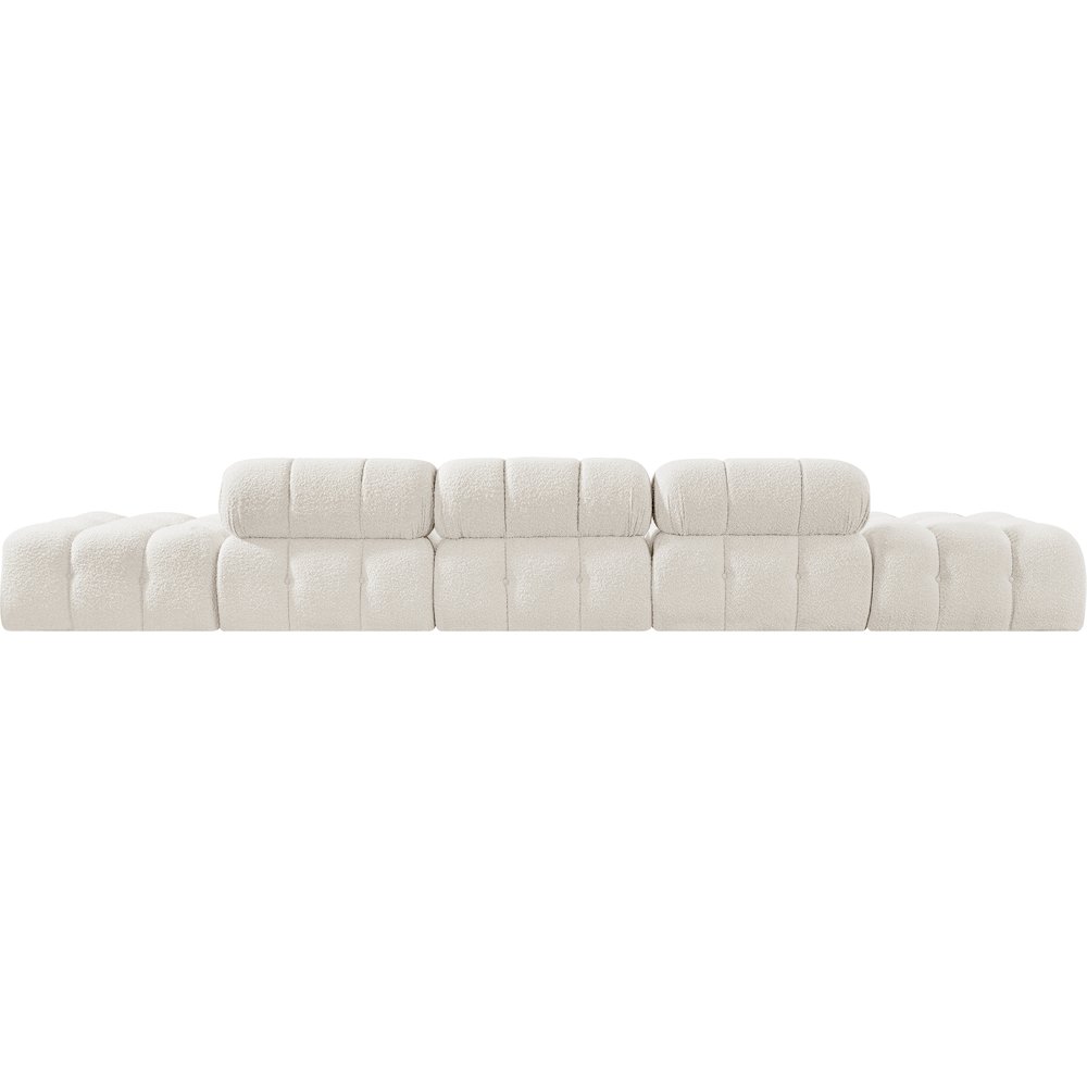 Ames 170" Cream Boucle Fabric Upholstered 5pc. Modular Sofa. Picture 8