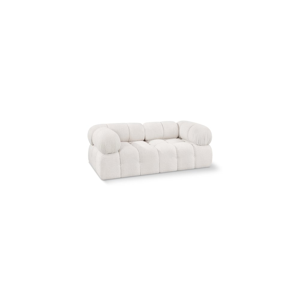 Ames Cream Boucle Fabric Modular Sofa. Picture 1