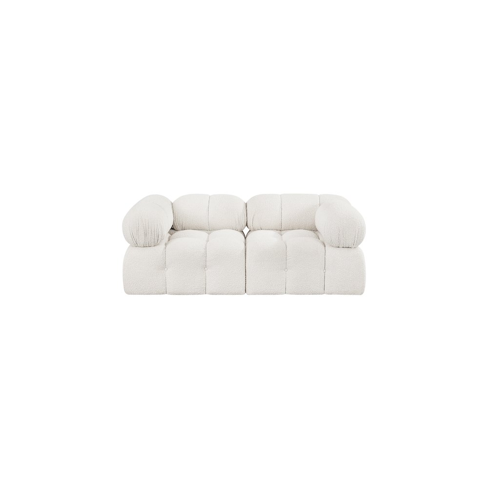 Ames Cream Boucle Fabric Modular Sofa. Picture 3