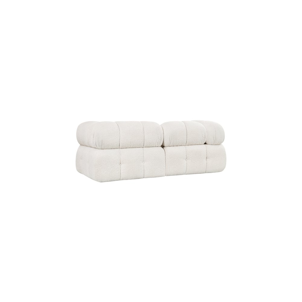 Ames Cream Boucle Fabric Modular Sofa. Picture 5