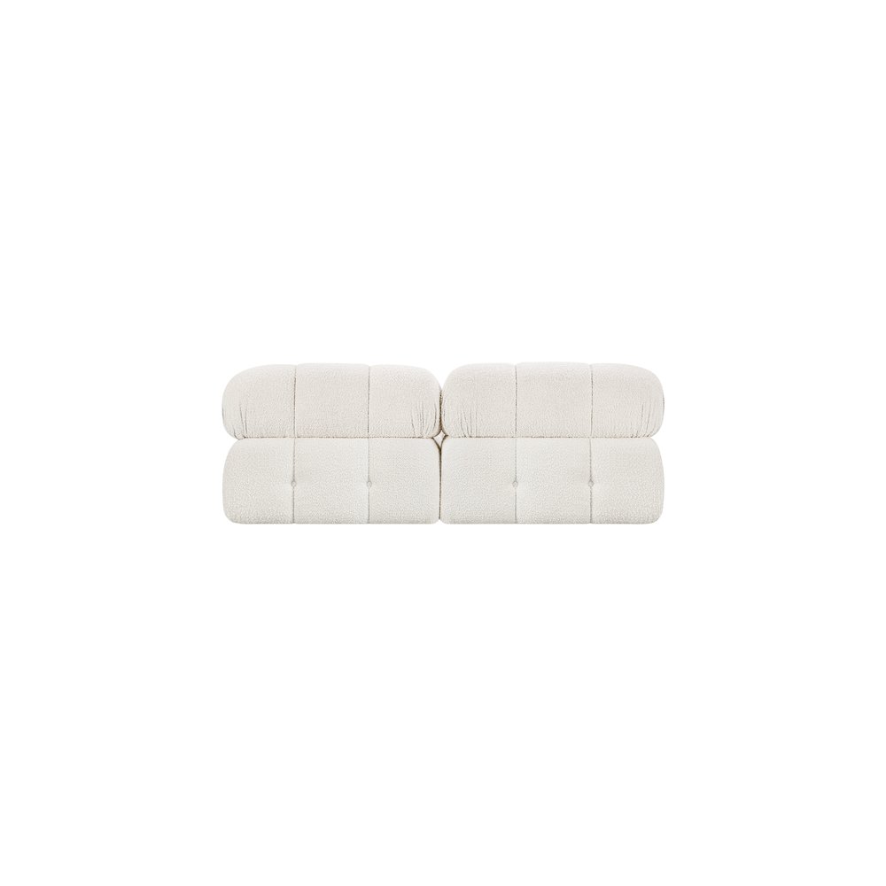 Ames Cream Boucle Fabric Modular Sofa. Picture 2