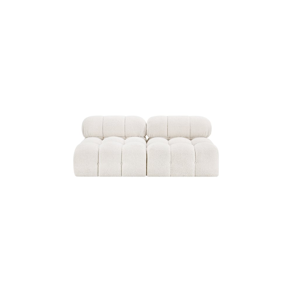Ames Cream Boucle Fabric Modular Sofa. Picture 3