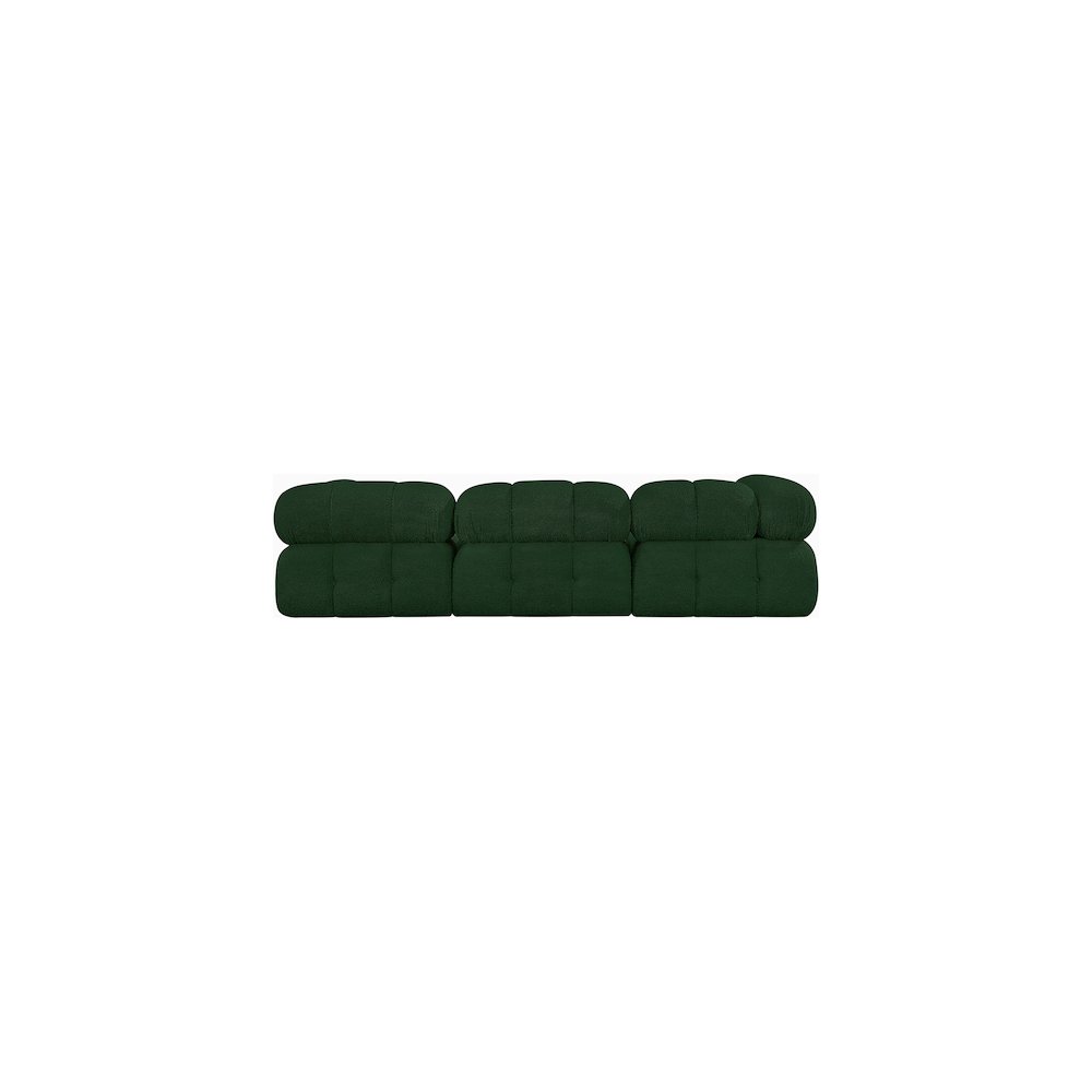 Ames Green Boucle Fabric Modular Sofa. Picture 2