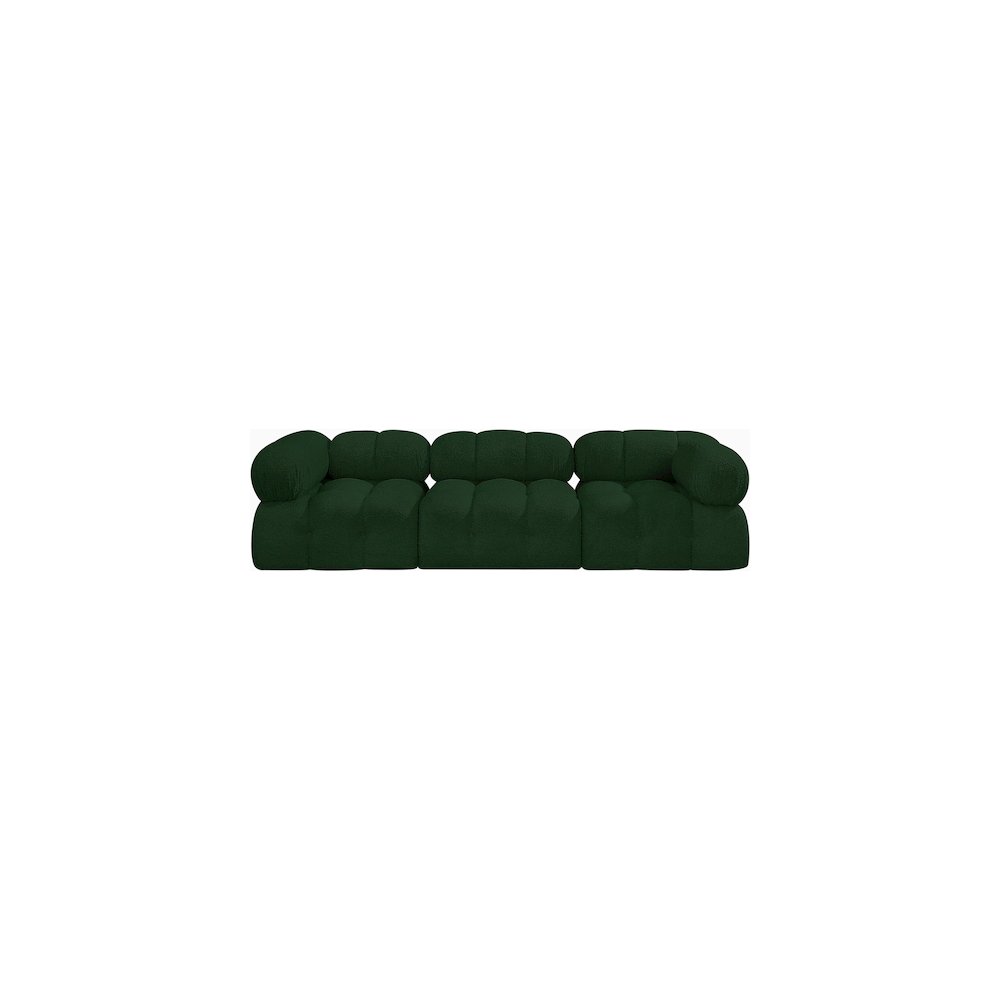 Ames Green Boucle Fabric Modular Sofa. Picture 3